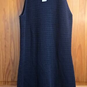 Banana Republic Halter Crochet Mini Dress Women's Small Navy Sheath Vacation NEW